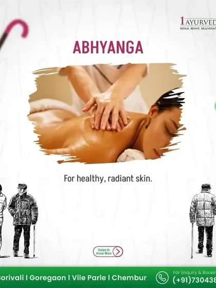 Abhyanga is an excellent therapy for promoting healthy, radiant skin and maintaining mobility, especially for senior citizens. This warm oil massage nourishes the tissues and calms the nervous system.
