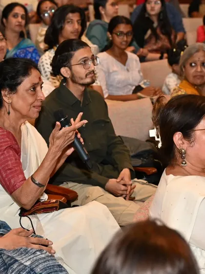 The Q&A session, where senior artists and young students alike engage in a dialogue, is always the most rewarding part.