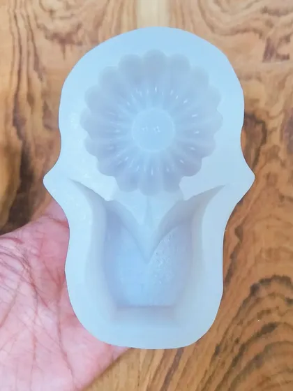 This flower-in-a-pot silicone mould is a unique and charming option. It's perfect for creating giftable candles that look like a small bouquet.