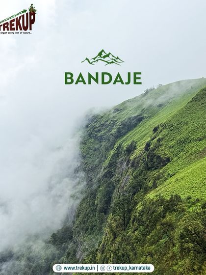 The dramatic cliffs of the Bandaje trek, often shrouded in mist. This trail leads to the stunning Bandaje Arbi waterfalls.