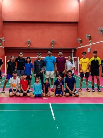 Another shot of our combined Kalyan and Bhiwandi batches. We are one team, one family, united by our love for badminton.