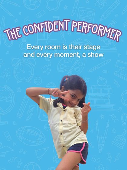 Meet the Confident Performer. For this child, every room is a stage, and every moment is a show. We encourage this self-expression and provide a platform for them to shine.