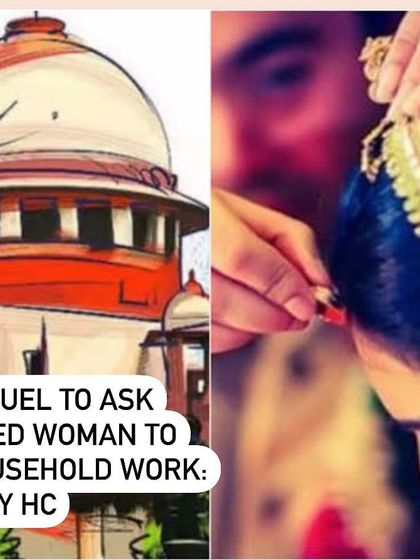 The Bombay High Court made an important observation regarding what constitutes cruelty in a marriage. The court stated that asking a married woman to do household work for the family is not cruelty and cannot be compared to the work of a maid servant.
