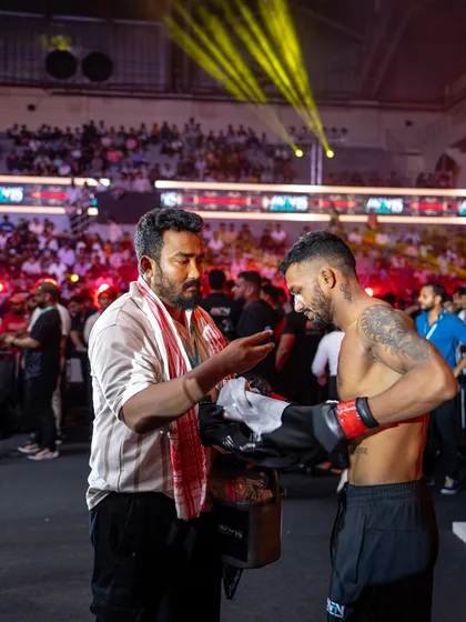 Victory. After months of grinding 6-7 hours a day, we got the win on the big stage at MFN. This is a testament to the hard work of our entire team of coaches and sparring partners.