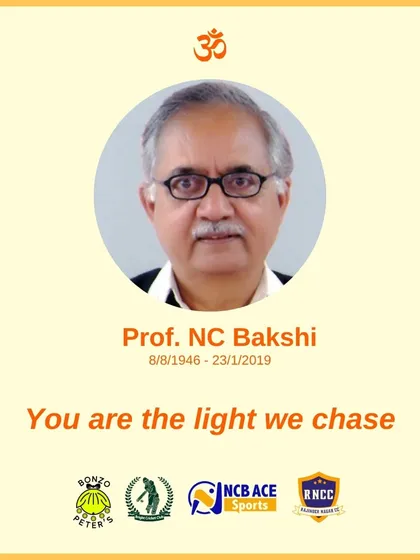 A tribute to our founder and mentor, the late Prof. NC Bakshi. His vision and values are the light we chase, forming the bedrock of our academy's legacy and coaching philosophy.
