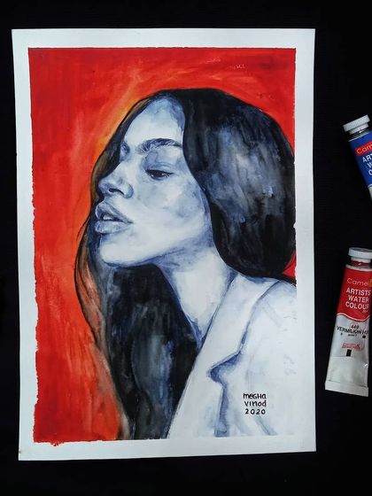 Megha Vinod - Custom Portraits & Illustrations Stylized Watercolor & Mixed Media photo 22
