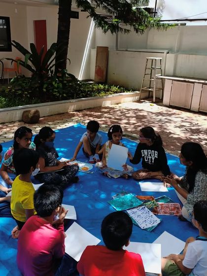 A Saturday morning spent exploring the world of bugs! We learned about insects, shared bug jokes, and made cool collage art inspired by the beautiful patterns on beetles and butterflies.