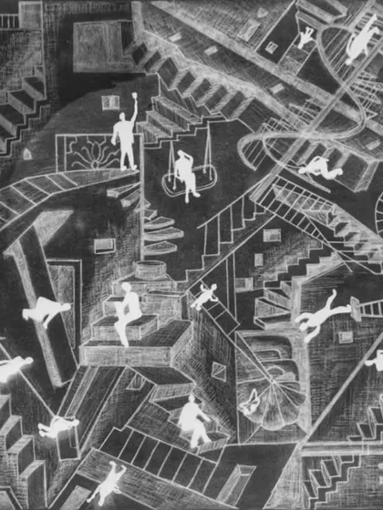 This piece, inspired by M.C. Escher, is a testament to pushing creative boundaries. During our Playfield 1SR workshop, I challenged Shreya, an intern, to move beyond her comfort zone. The result is this remarkable drawing that explores the labyrinthine quality of a space, a powerful achievement that shows the growth possible when we dare to experiment.