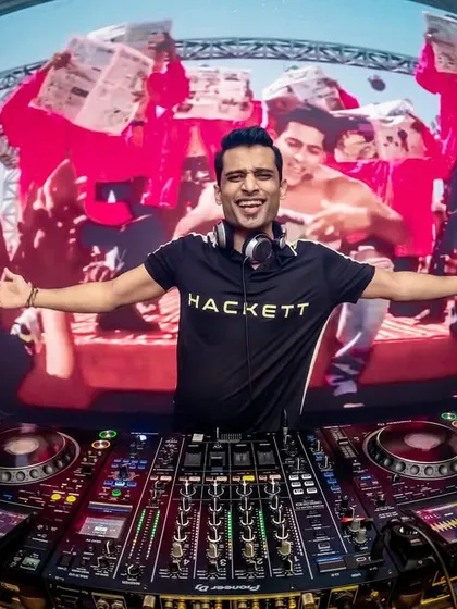 It's more than just sound. I bring a full audio-visual show, mixing your favorite Bollywood music videos and scenes live to match every beat.