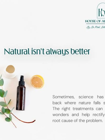 While nature is powerful, sometimes science has our back where nature falls short. The right, scientifically-proven treatments can work wonders by rectifying the root cause of a skin problem.
