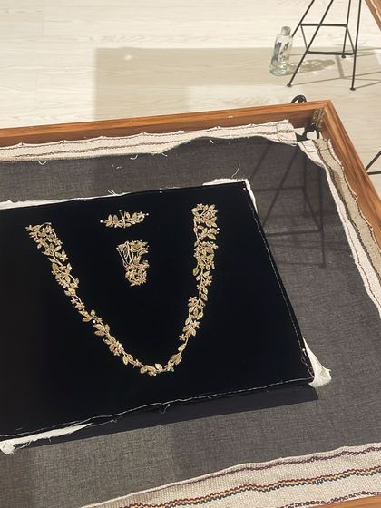 A look at the incredible craftsmanship of the Rahul Mishra x Tod's collection, displayed as art.