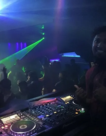 A happy moment from a 2015 gig. Even back then, it was all about the connection with the crowd and the love for music.