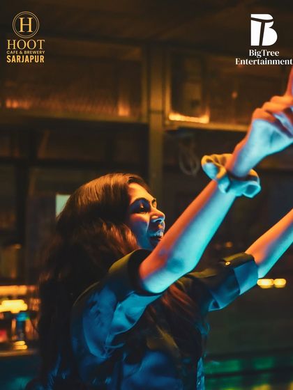 A moment of pure joy with hands in the air.