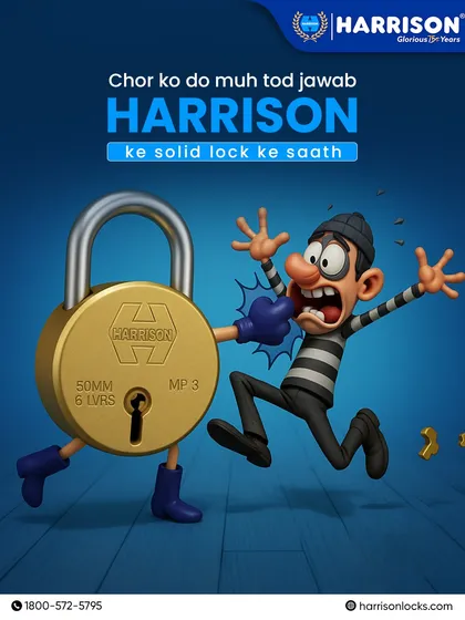 When it comes to protecting your home, you need a lock that gives a "muh tod jawab" to any threat. My solid brass padlocks are engineered to be so tough that they stop intruders in their tracks, ensuring your peace of mind.