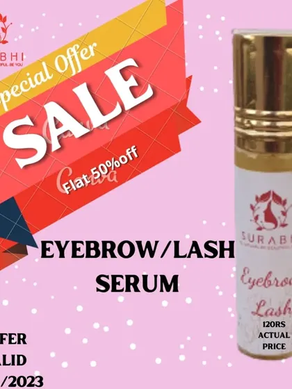 We have a special offer on our popular Eyebrow and Lash Serum. This product is one of our most successful formulas for naturally enhancing lashes and brows.