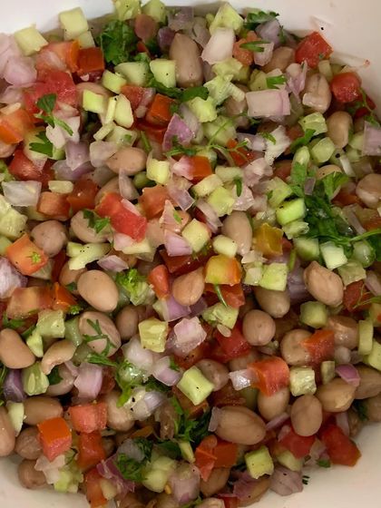 A fresh and healthy Peanut Salad.