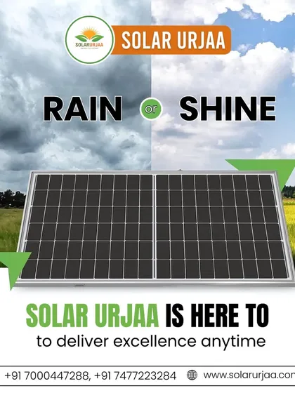 Whether it's a bright sunny day or a cloudy monsoon afternoon, our systems are designed for consistent performance. We are here to deliver excellence and reliable energy, anytime you need it.