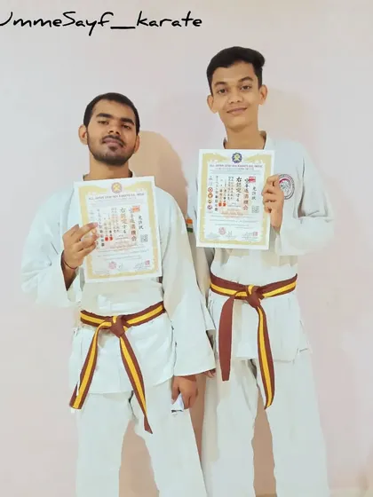 Discipline is the bridge between goals and accomplishments. A huge congratulations to our senior karate boys on earning their new brown belts. 🤎🤎🤎