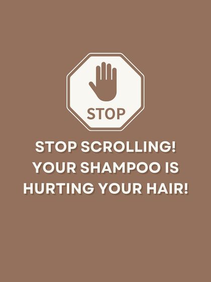 Stop scrolling. Your shampoo could be hurting your hair more than helping it, especially if it's full of harsh chemicals.