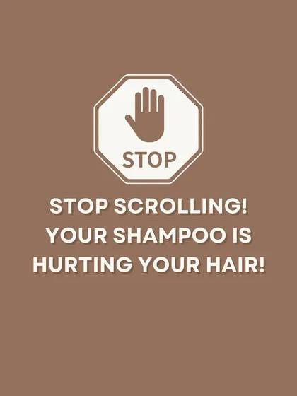 Stop scrolling. Your shampoo could be hurting your hair more than helping it, especially if it's full of harsh chemicals.