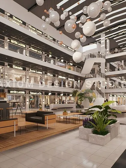 This view shows a lounge area within the mall, demonstrating our focus on creating spaces for people to pause and connect.
