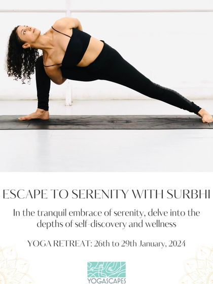 Escape to serenity with me. In the tranquil embrace of our retreat, delve into the depths of self-discovery and wellness. Join us from Jan 26th to 29th.