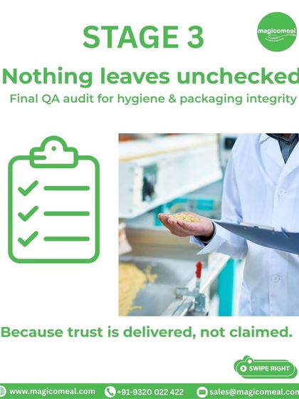 The final stage of my quality shield is a meticulous audit. Before any meal leaves my kitchen, it undergoes a final quality assurance check for hygiene and packaging integrity, because trust is delivered, not claimed.