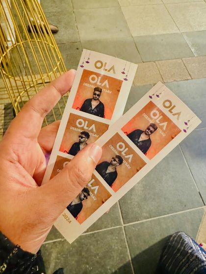 Custom photo booth strips from the OLA Deepavali Utsav. A great memento from a fun corporate gig.