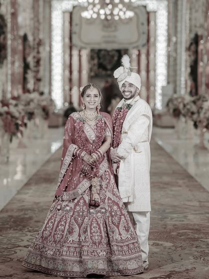 Beyond the glam, it’s about creating calm and confidence. Here are some beautiful moments from Surbhi and Rishabh's wedding, where her makeup stayed flawless through all the ceremonies.