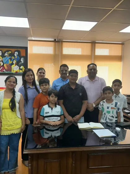 Another group photo from our CBSE Head Office visit. We believe in building strong relationships with educational bodies to foster a brighter future for students.