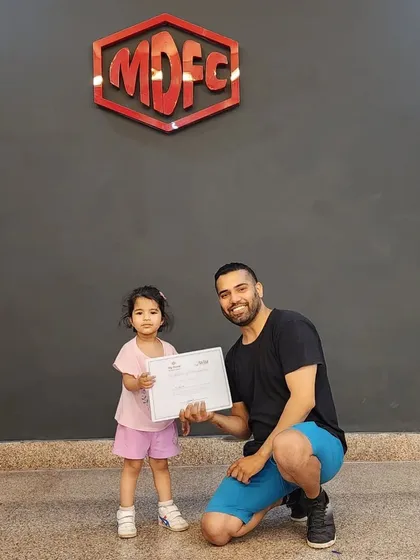 Happy International Dance Day. Celebrating with one of our youngest and most promising students.