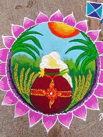 Anesha Artgallery - Indian Folk Art & Home Decor Rangoli & Kolam: Ephemeral Beauty photo 7