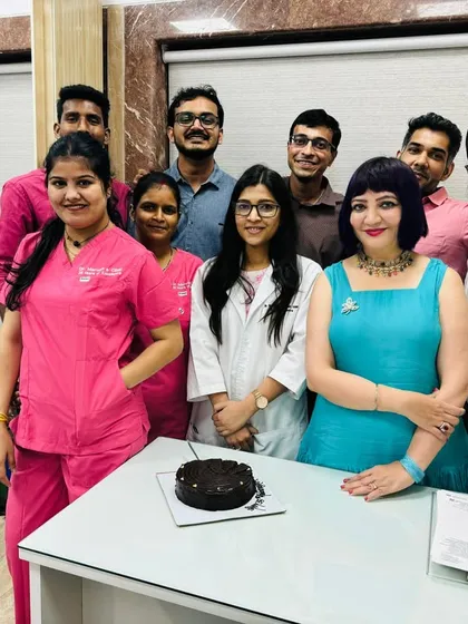 Another snapshot from our 35th-anniversary celebration. We are incredibly grateful for our entire team, whose hard work and support have been instrumental in our journey of providing top-notch dermatological care.