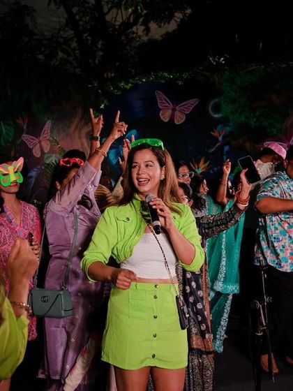 Leading the fun at a corporate family day, because an interactive host makes for an unforgettable party.