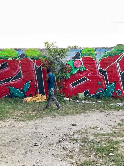 Yogi Graffiti - Custom Murals & Wall Art Signature Devanagari & Indian Themes photo 13