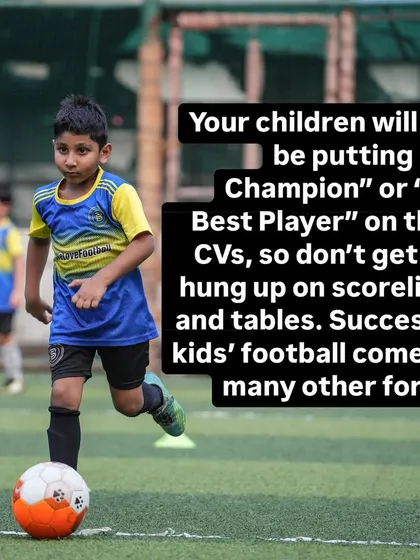 Success in kids' football is about enjoyment, confidence, and friendship, not just scorelines. Give the kids back their game.