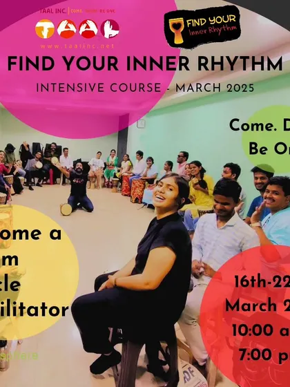 We announce our course dates well in advance so you can plan your schedule. This poster for our March 2025 intensive shows the joy and connection that awaits.