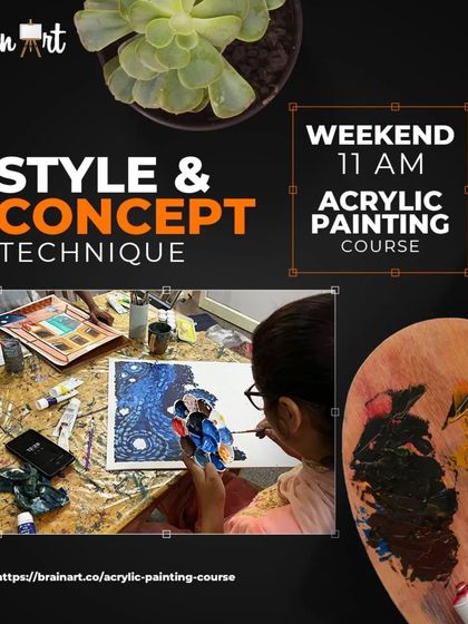 BrainArt Studio - Adult Art & Craft Workshops Acrylic Painting for All Levels photo 23