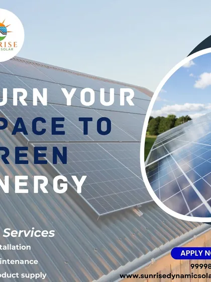 Turn your space into green energy. We offer installation, maintenance, and product supply to help you make the change.