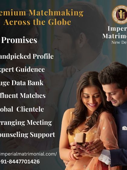 My promises to you include handpicked profiles, expert guidance, access to a huge databank of affluent matches, and full counseling support. I manage the entire process, from introduction to feedback.