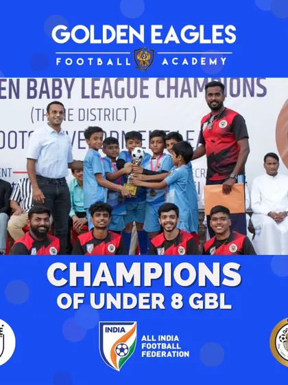Our future stars, the champions of the Under 8 Golden Baby League. We are proud to be recognized by the Thane Football Association and AIFF for our grassroots development program.