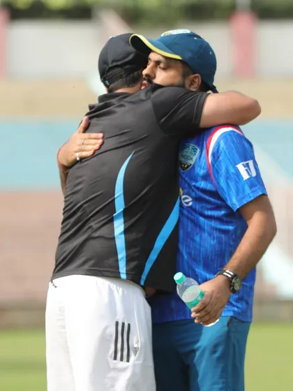 Eleven years, countless trophies, and pure passion. A candid moment between our coaches, capturing the emotion and dedication that has defined our journey.