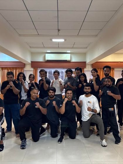 A group photo of 16 participants after completing Part 1 of the General Instructor Course in Mumbai. This is the first major step on the path to becoming a certified KMG instructor.