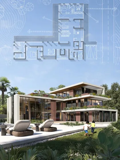The architectural plan and render for a luxurious joint-family villa in Powai. Our strategy was to use large windows and stepped landscapes to bring the environment in and the residents out.