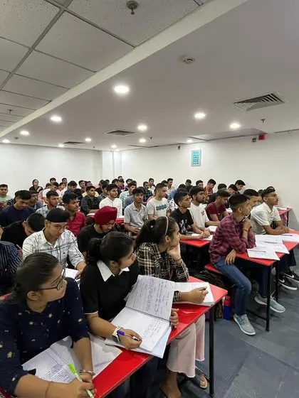 A female instructor leading a class at our Delhi center. Our diverse and experienced faculty is our greatest strength.