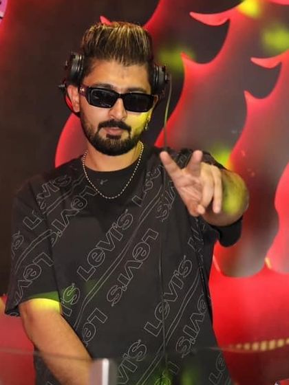 Peace from the DJ booth at Tipsy Bull.