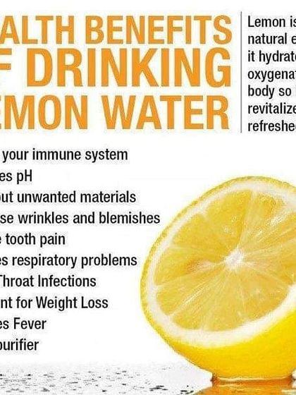 A simple tip with huge benefits. I advise my clients on small, healthy habits like drinking lemon water to boost immunity, aid digestion, and support weight loss.