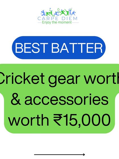 We celebrate the run-scorers. The Best Batter of the series will receive cricket gear and accessories worth ₹15,000. We encourage our players to play with confidence and express themselves at the crease.