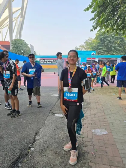 Finally done with my 10km run! Every finish line is the start of a new race. This journey is all about discipline and exploring my own limits.