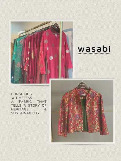 These are woven stories and timeless weaves. This image collage highlights our conscious and timeless fabrics that tell a story of heritage and sustainability.